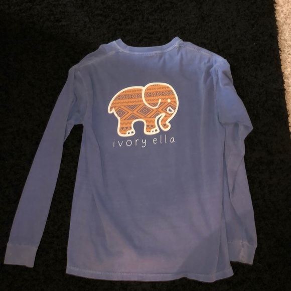 long sleeve ivory ella shirt - Picture 2 of 2